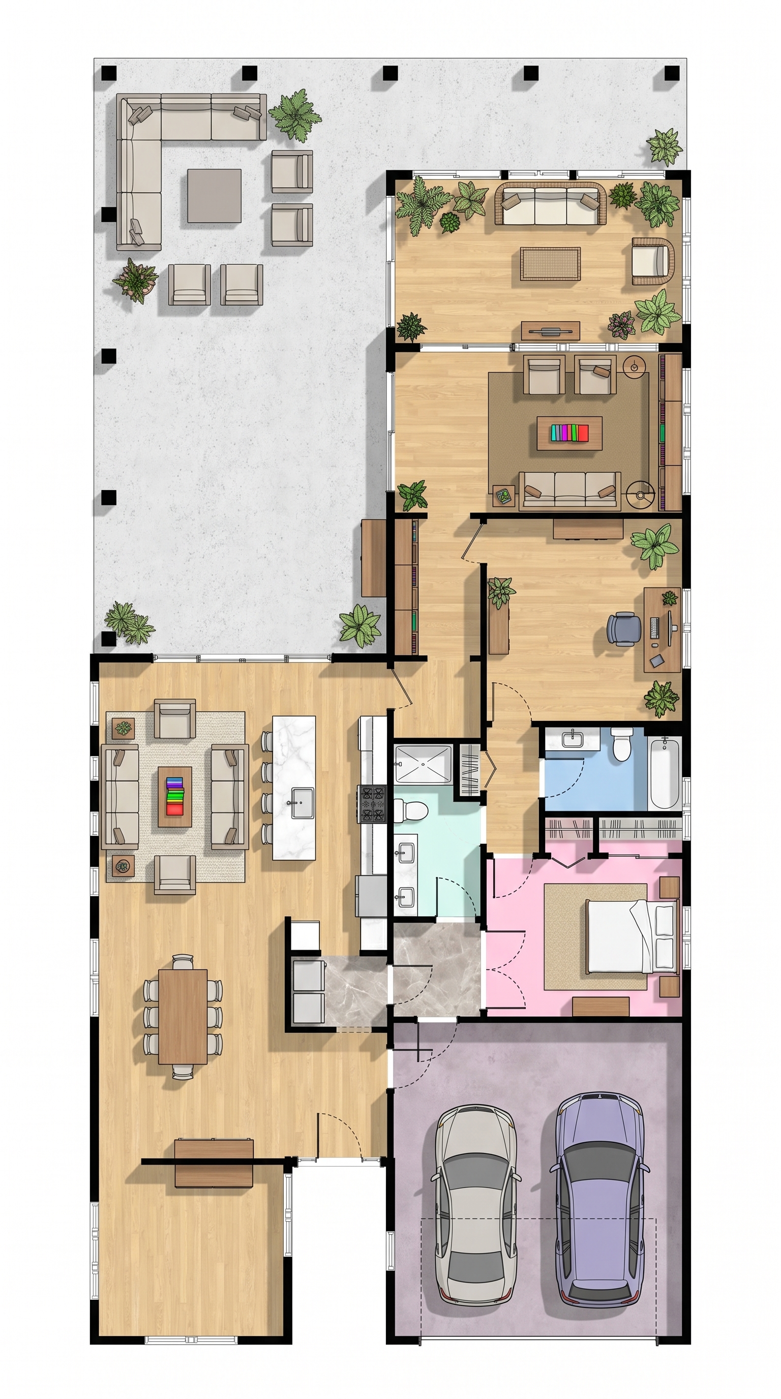 1 bedroom bright floor plan showing 1 bathrooms - 3,437 sq ft