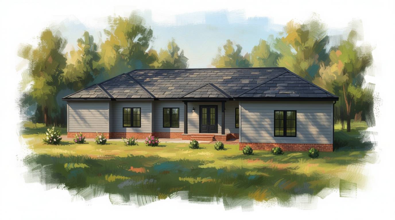 5 bedroom classic house plan exterior - 4,003 sq ft