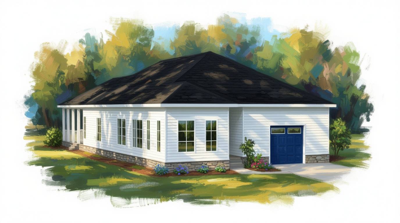 3 bedroom bright house plan exterior - 3,333 sq ft