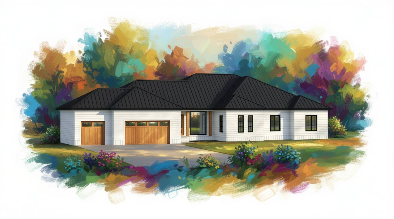 6 bedroom bright house plan exterior - 4,943 sq ft