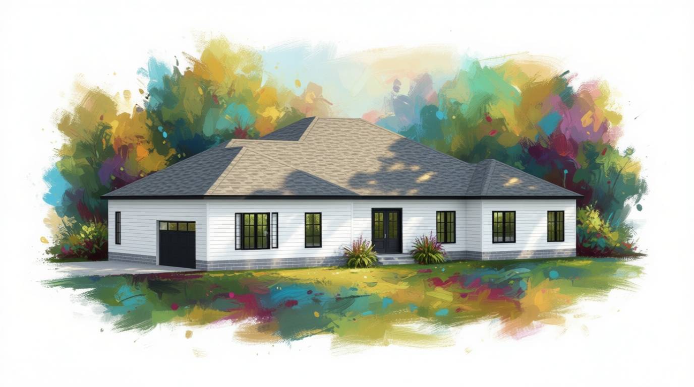 4 bedroom bright house plan exterior - 4,718 sq ft
