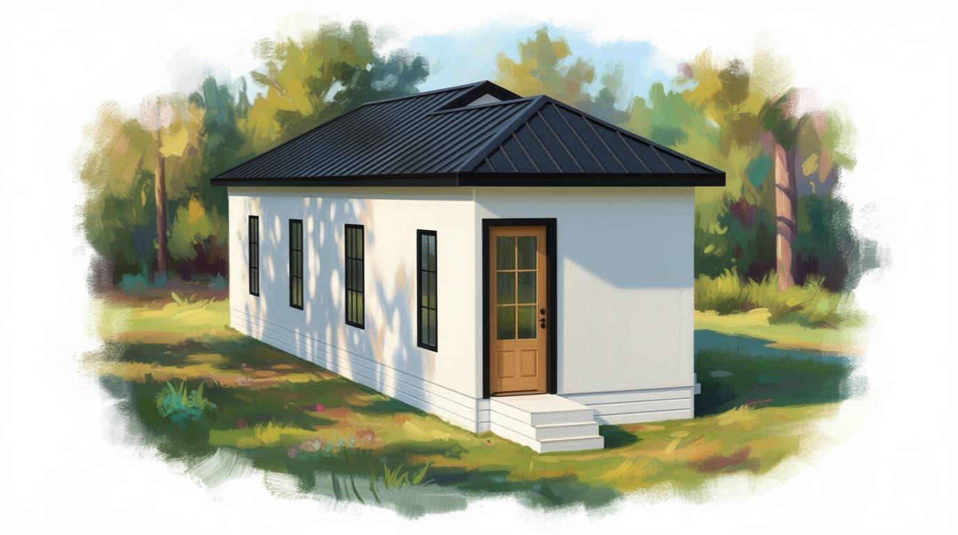 1 bedroom bright house plan exterior - 1,003 sq ft