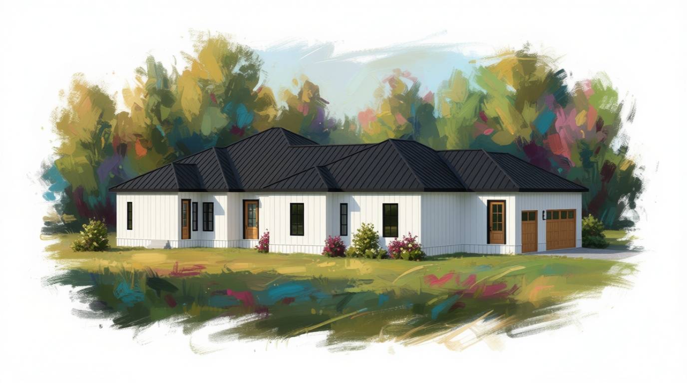 5 bedroom bright house plan exterior - 4,238 sq ft