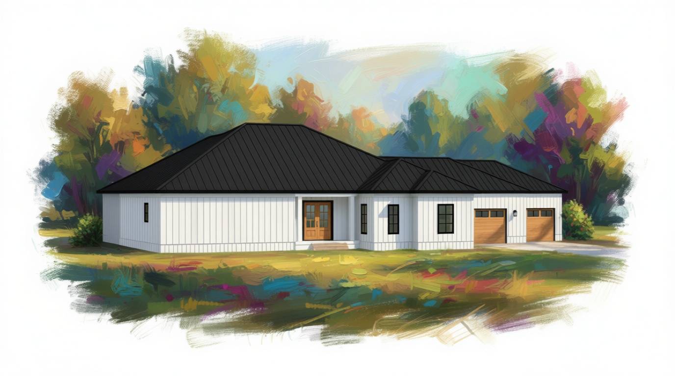 6 bedroom bright house plan exterior - 4,644 sq ft