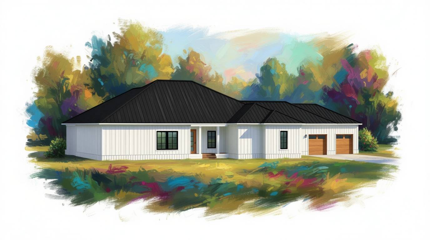 6 bedroom bright house plan exterior - 5,236 sq ft