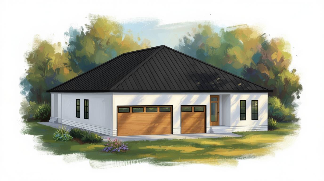 3 bedroom bright house plan exterior - 4,235 sq ft