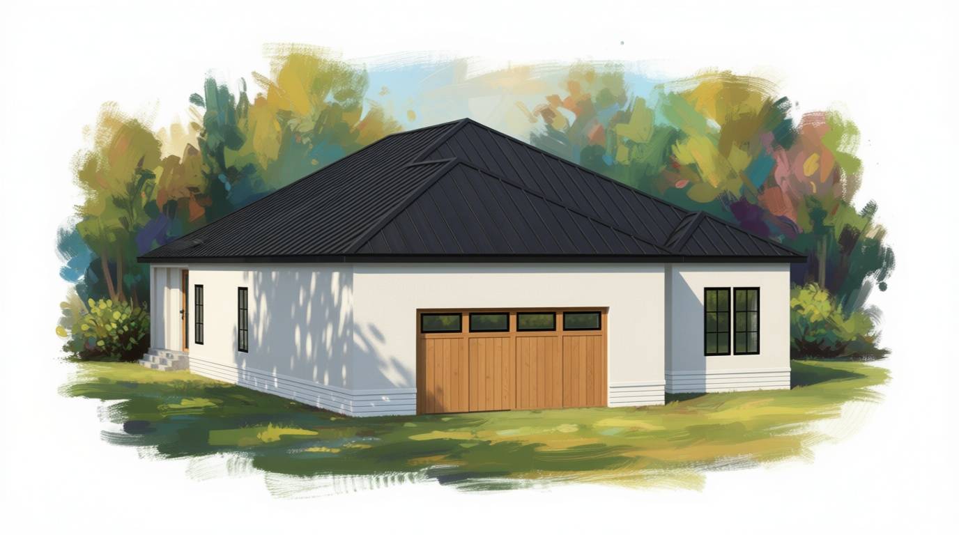 3 bedroom bright house plan exterior - 3,434 sq ft