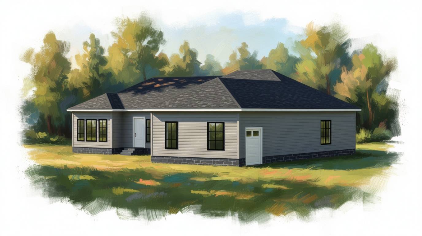 3 bedroom classic house plan exterior - 3,100 sq ft