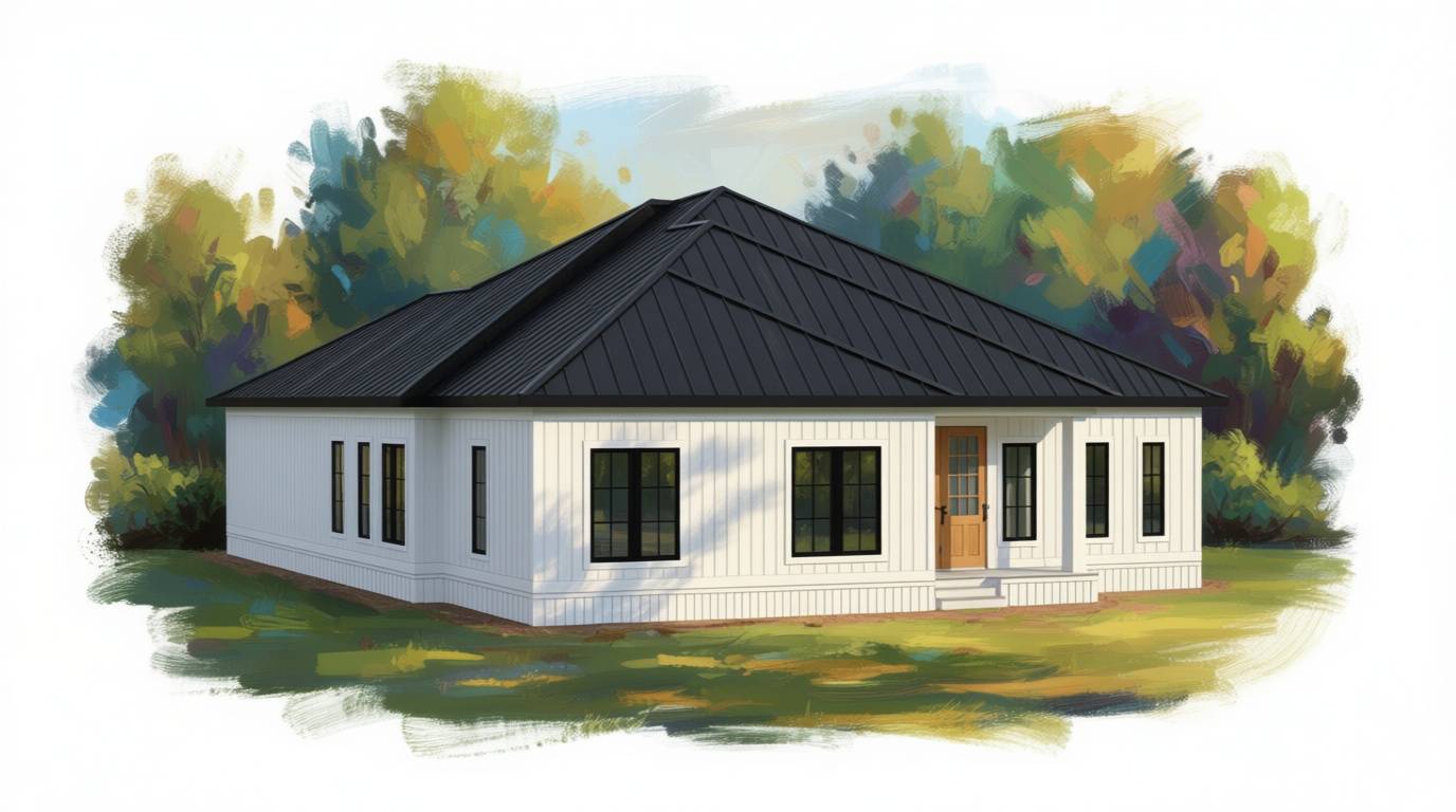 3 bedroom bold house plan exterior - 3,260 sq ft