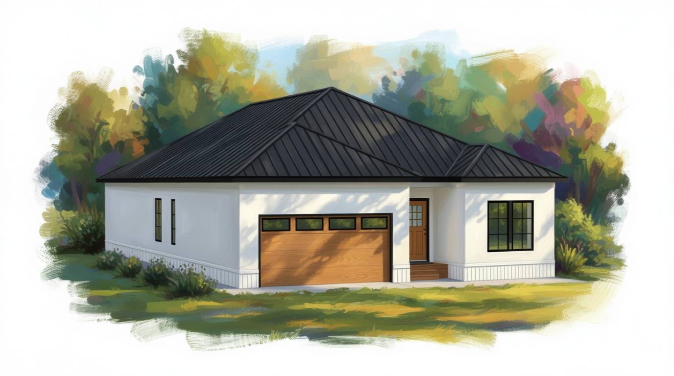 3 bedroom bright house plan exterior - 3,092 sq ft