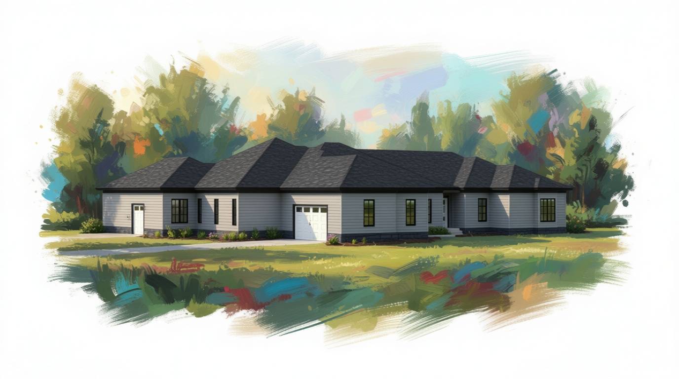 5 bedroom classic house plan exterior - 7,690 sq ft