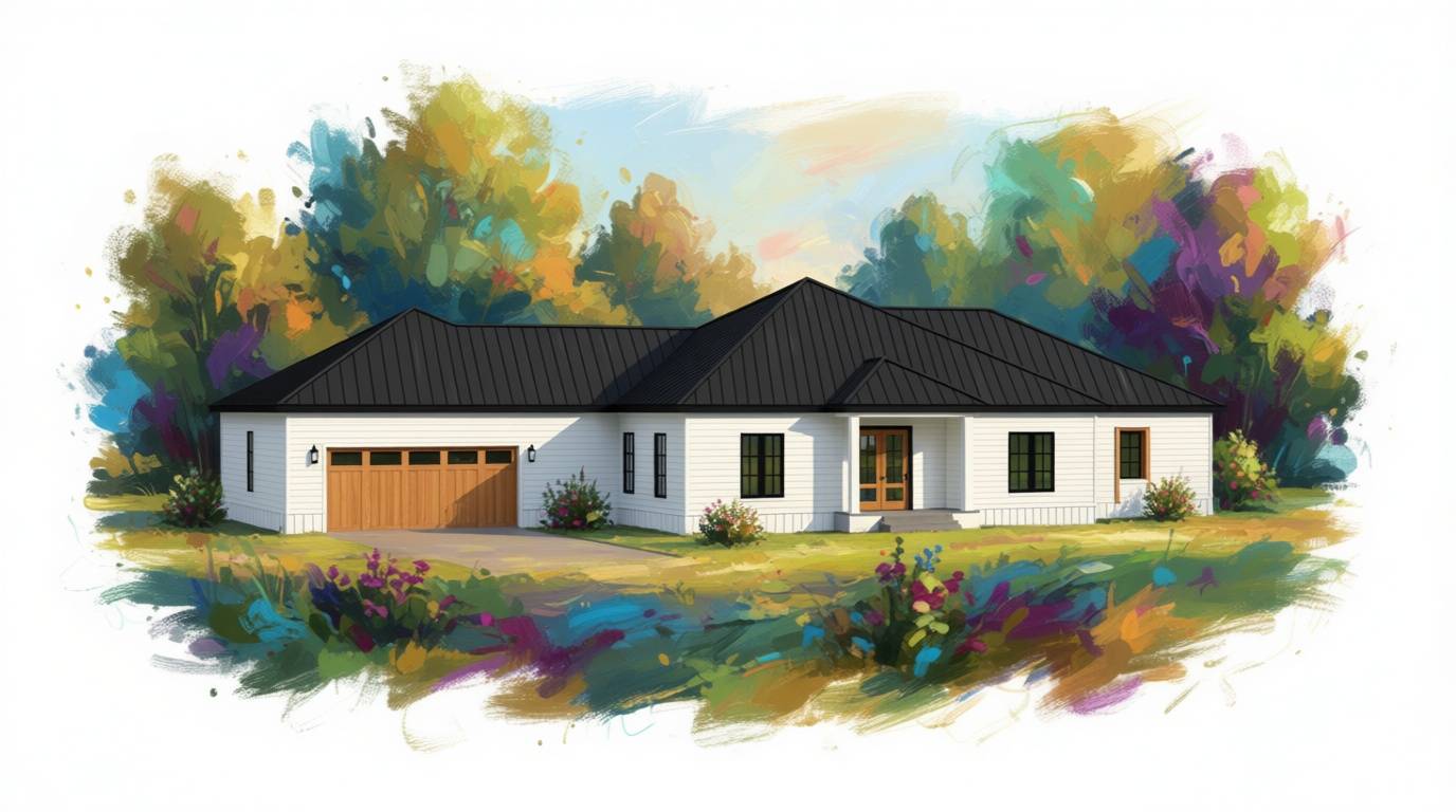 5 bedroom bright house plan exterior - 4,070 sq ft
