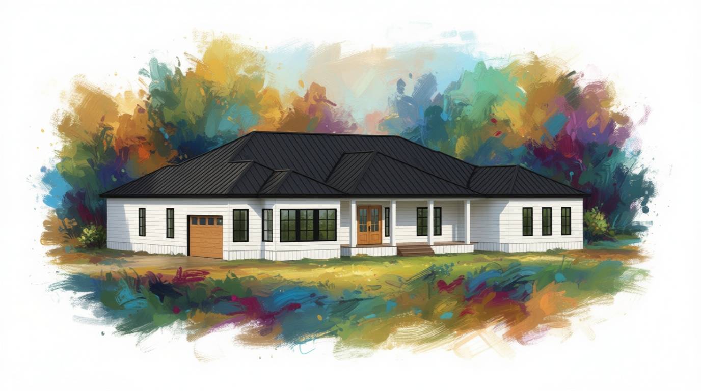 5 bedroom bright house plan exterior - 4,920 sq ft