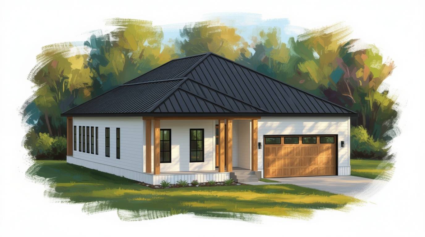 3 bedroom bright house plan exterior - 3,284 sq ft