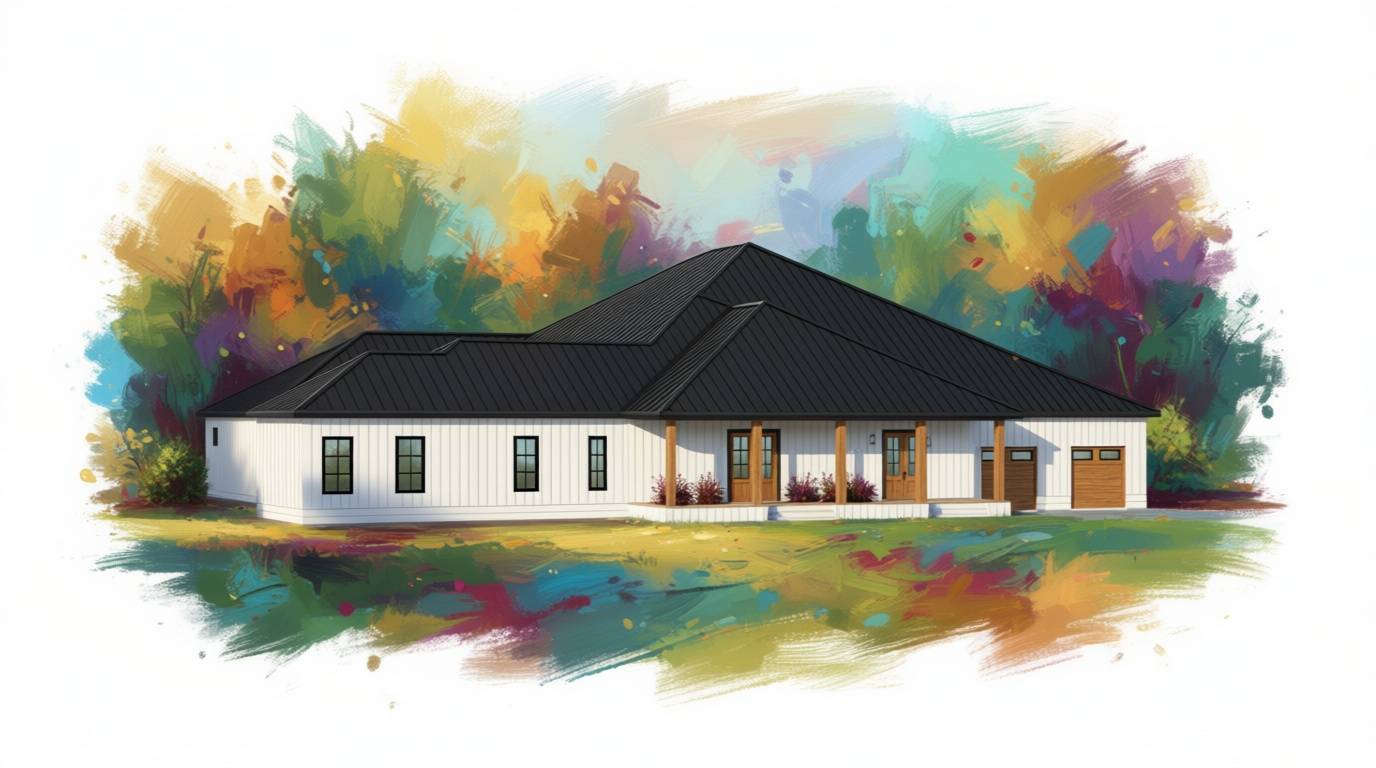 6 bedroom bright house plan exterior - 8,803 sq ft