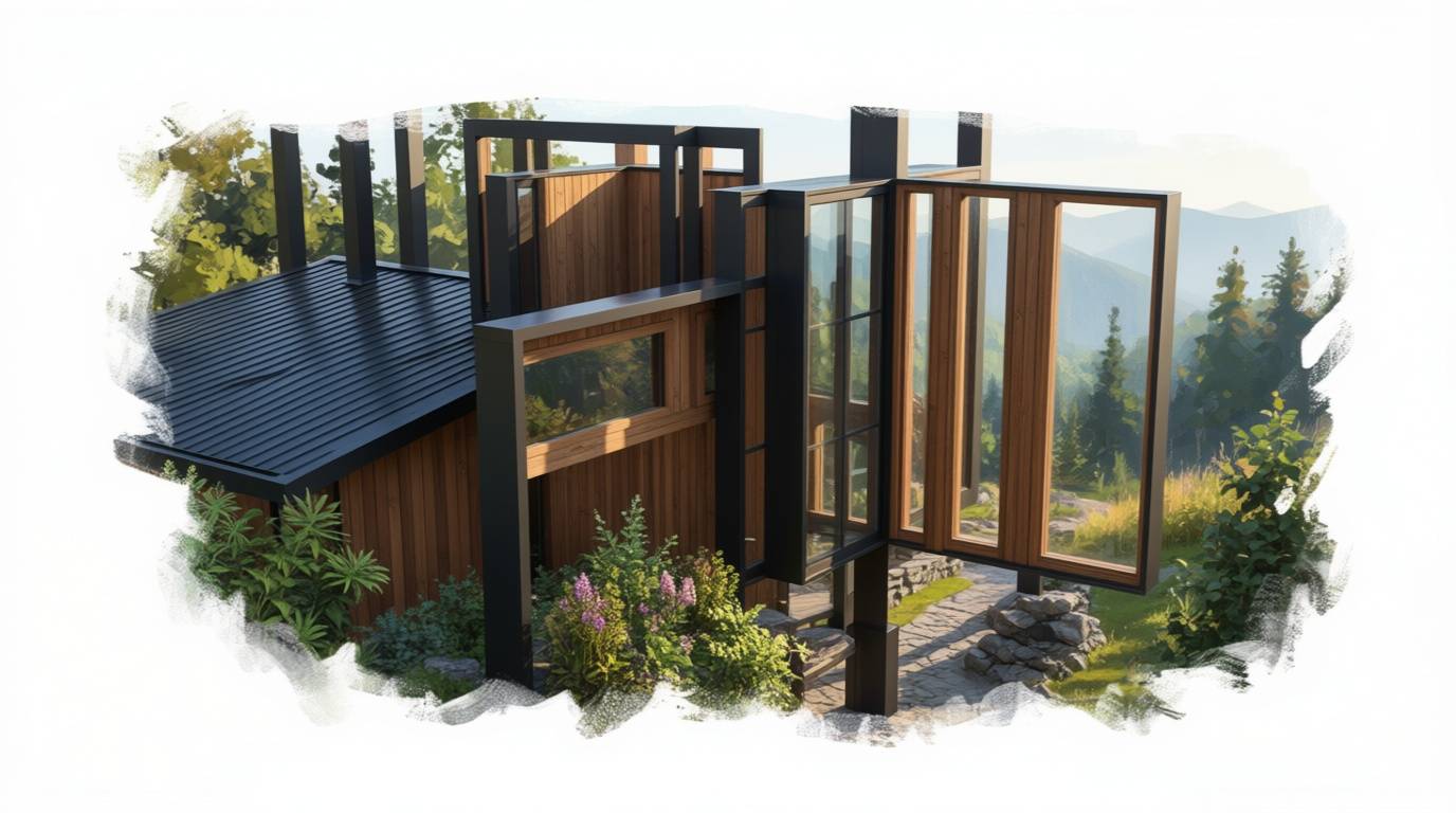 5 bedroom natural house plan exterior - 6,620 sq ft