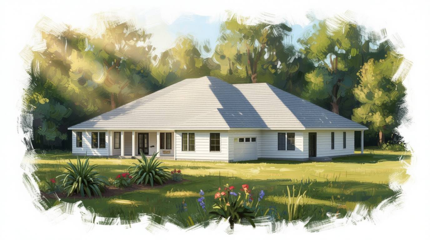 5 bedroom bright house plan exterior - 6,475 sq ft