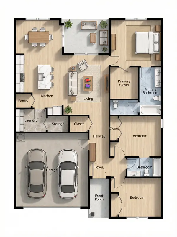 Bright 3-Bed House floorplan