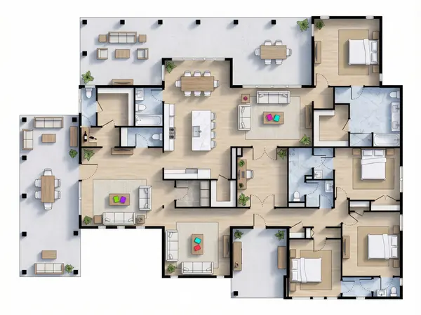 Sprawling Bright 4-Bed Home floorplan