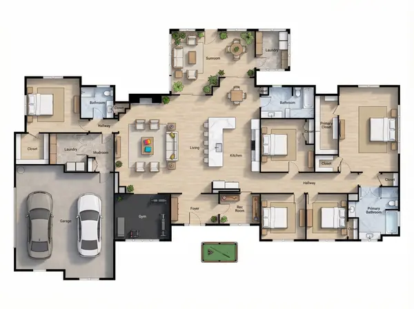 Sprawling Classic 5-Bed floorplan