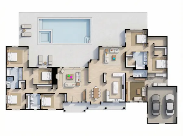 Sprawling 5-Bed Classic House floorplan