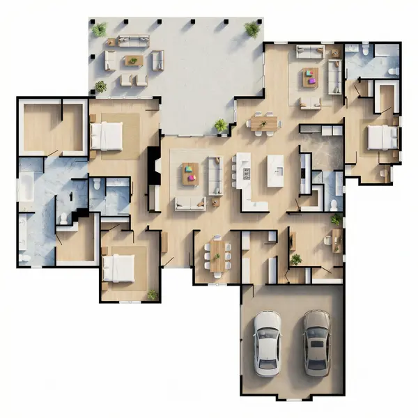Spacious Dark 4-Bed Home floorplan