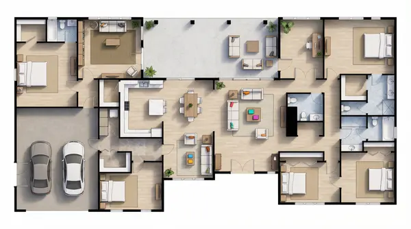 Spacious Bright 4-Bed House floorplan