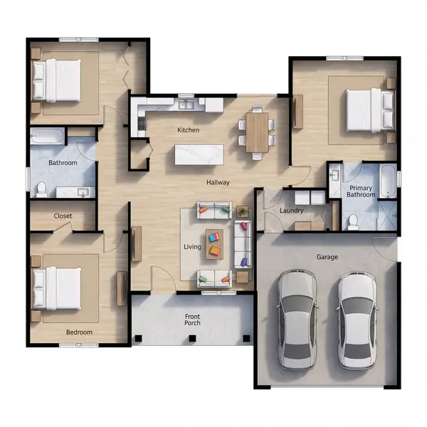 Spacious Classic 3-Bed House floorplan