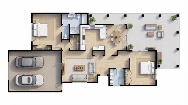 Spacious Natural 3-Bed floorplan