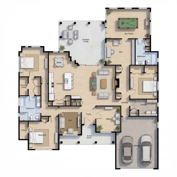 Sprawling Natural 3-Bed floorplan