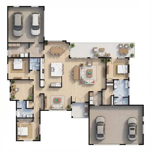 Spacious 3-Bed floorplan