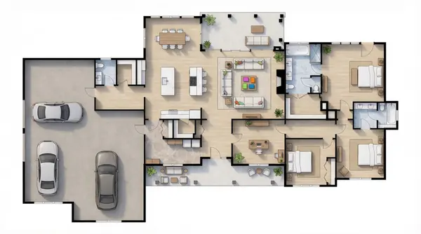 Sprawling 4-Bed Bright floorplan