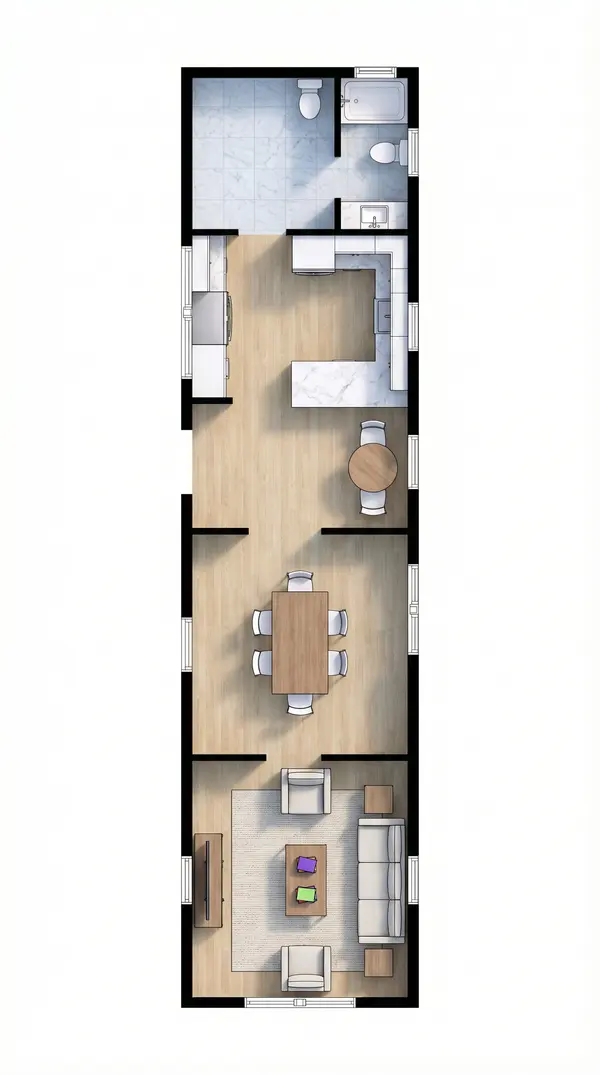 Compact Classic 0-Bed House floorplan
