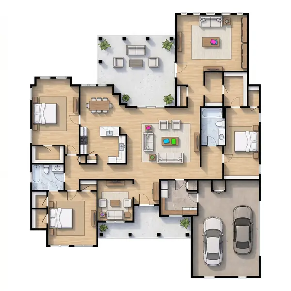 Spacious Natural 3-Bed Home floorplan