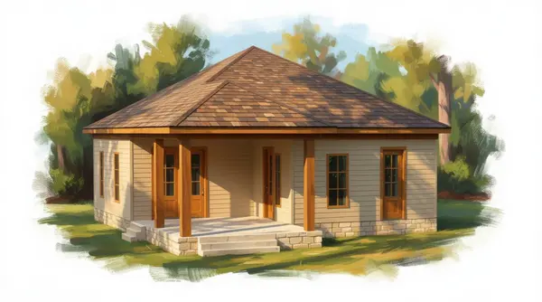 Cozy Natural 2-Bed exterior render