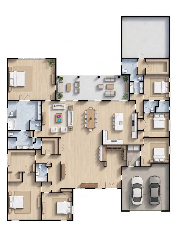 Sprawling Classic 6-Bed Home floorplan