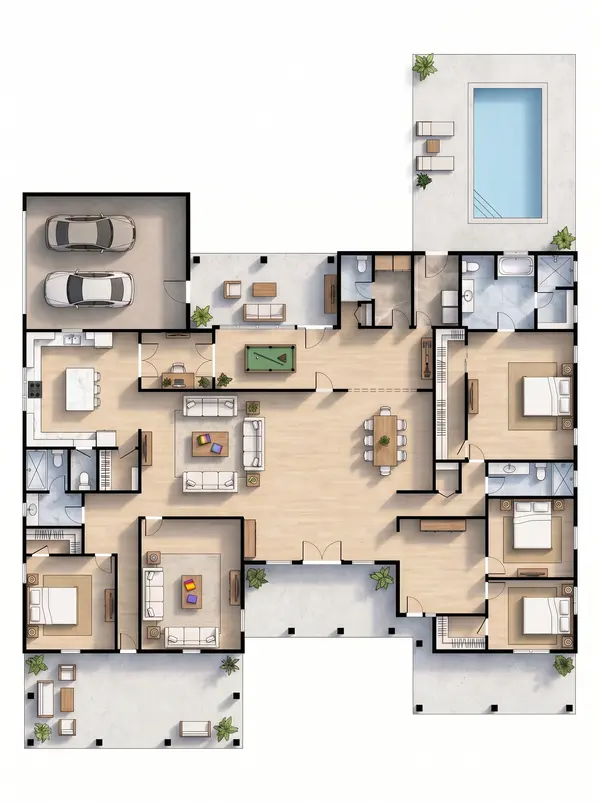 Sprawling Classic 4-Bed House floorplan