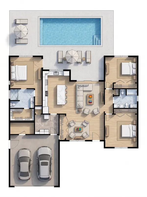 Bright 3-Bed House floorplan