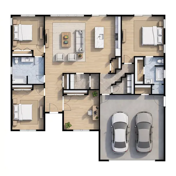 Bright 3-Bed House floorplan