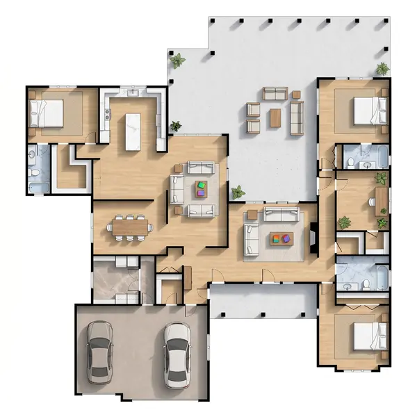Spacious Natural 4-Bed Home floorplan