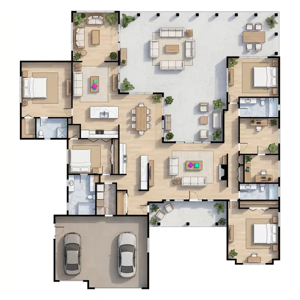 Sprawling Natural 4-Bed Home floorplan