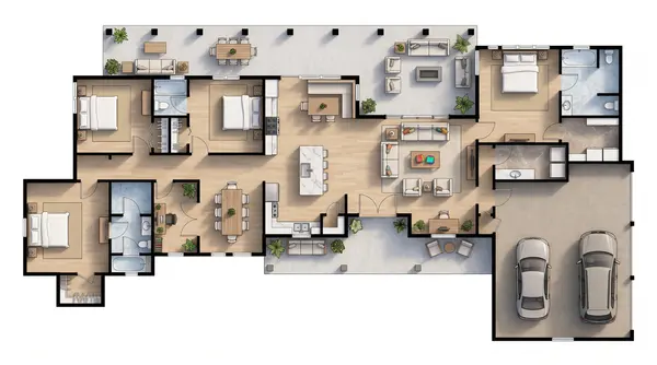 Spacious Natural 4-Bed Home floorplan