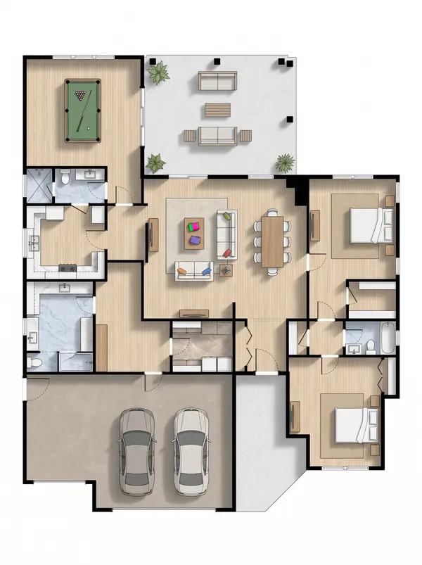 Bold 3-Bed House floorplan