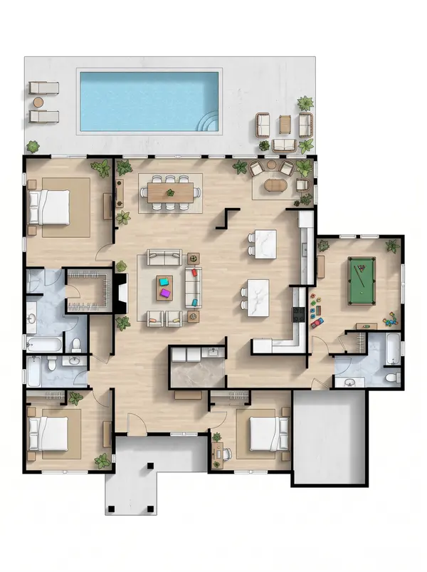 Spacious Natural 3-Bed Home floorplan