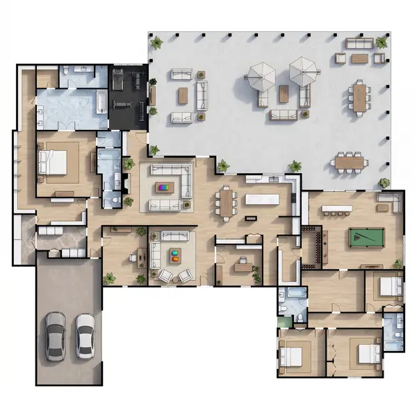 Sprawling Earthy 5-Bed House floorplan