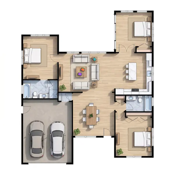 Classic 2-Bed House floorplan