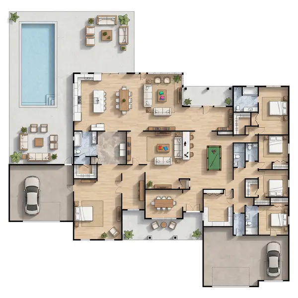 Earthy 5-Bed Home floorplan