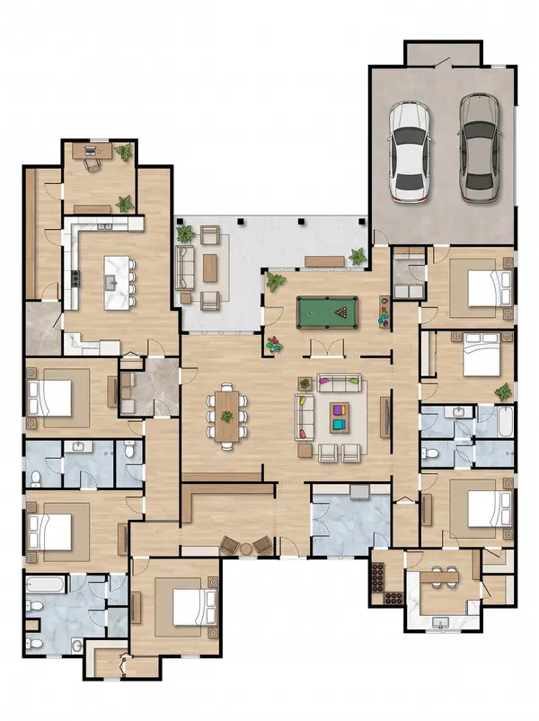 Sprawling Classic 6-Bed Home floorplan