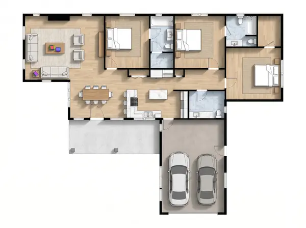 Spacious Natural 3-Bed floorplan