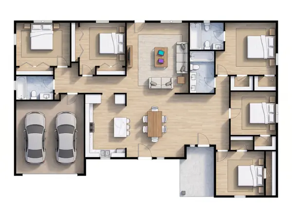 Spacious Bright 5-Bed floorplan